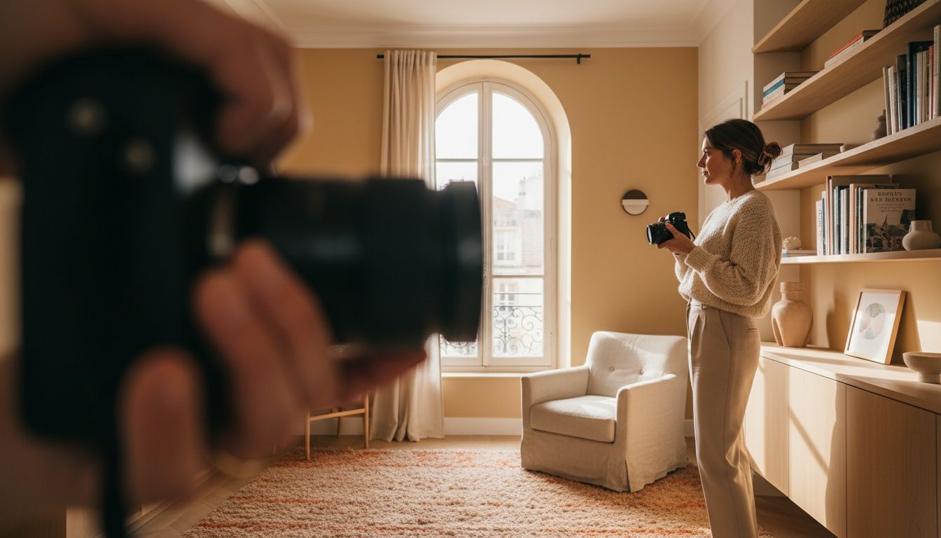 Portret bij warm raamlicht uit een personal branding shoot van Luna Créative Studios