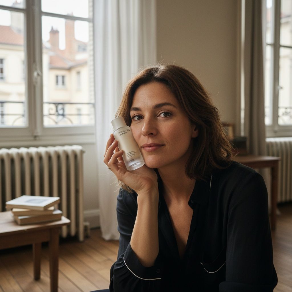 Portret bij raamlicht in een appartement in Lyon, warme huidtinten